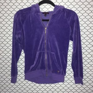 Juicy Couture Purple Velour Hoodie